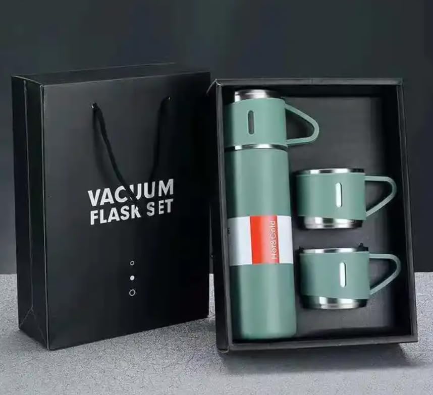 Vacuum Flask Bottle wih Cups 500ml