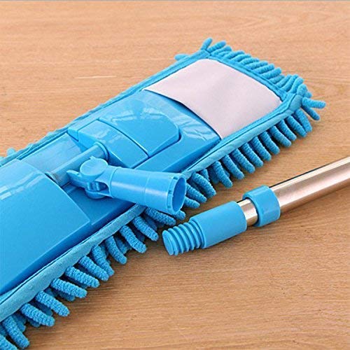 New Flat Microfiber Squeeze Mop With Long Handle Steel Rod