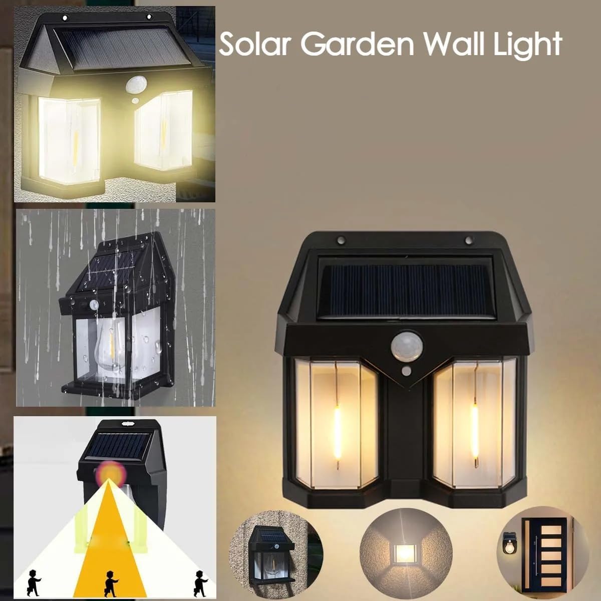 New Solar Sensor Light, , Wireless, Waterproof Exterior Lighting