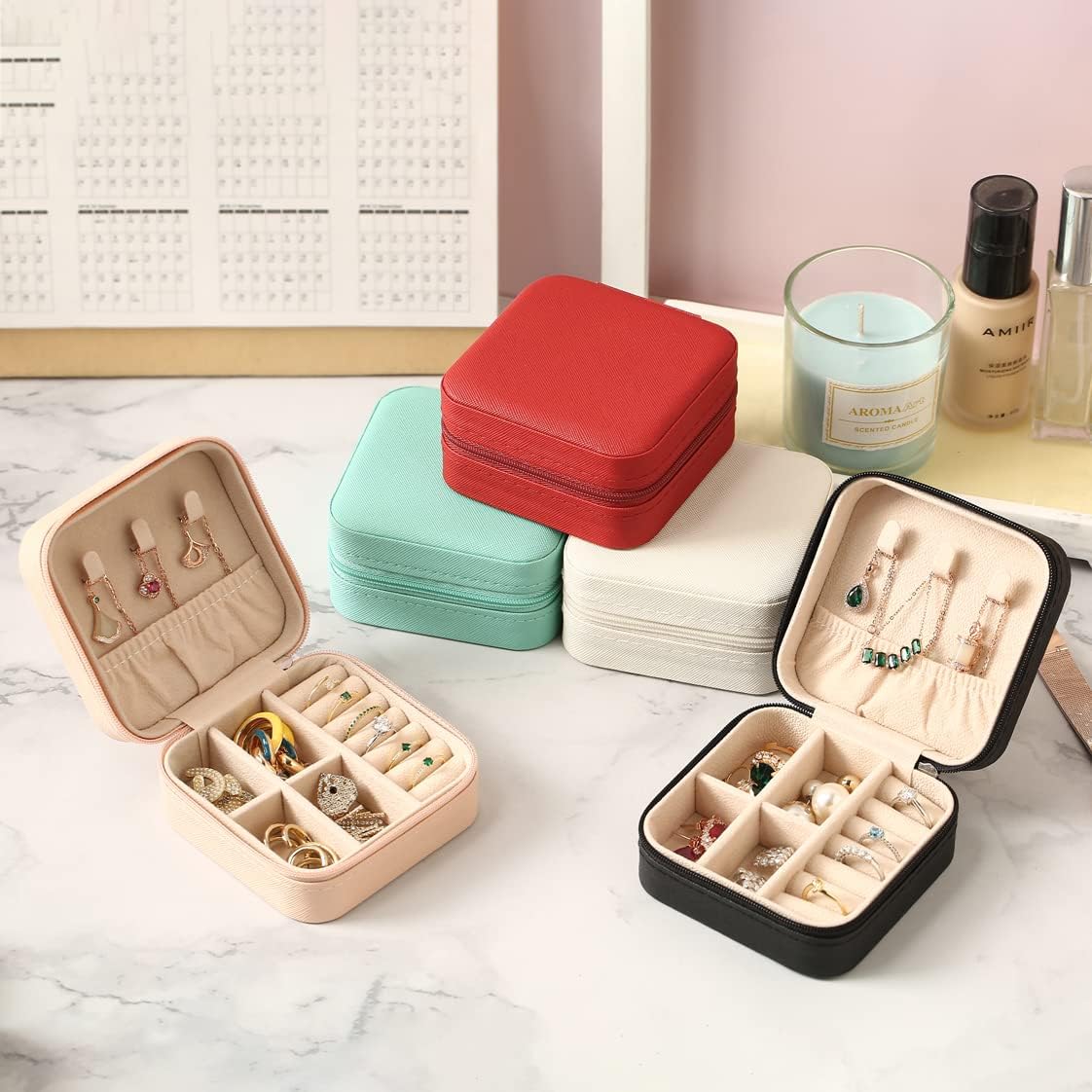 Mini Jewelry Leather Organizer