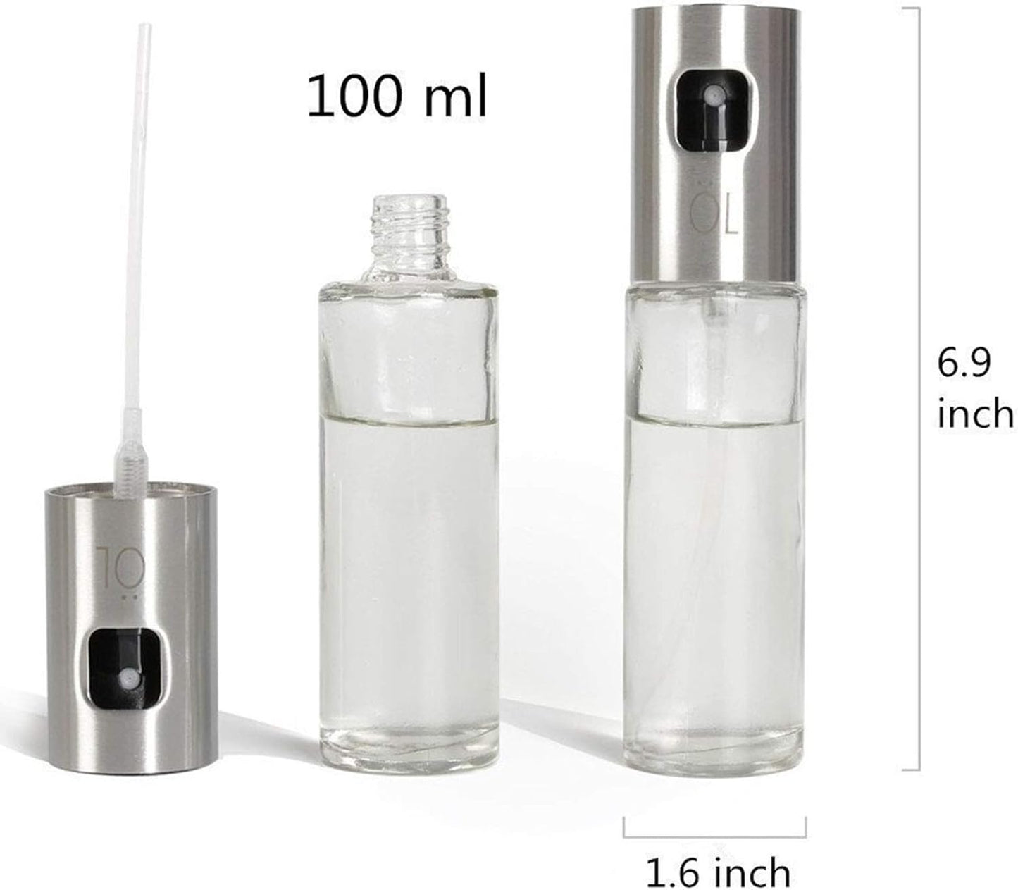 Oil Sprayer Transparent Glass Spray Bottle