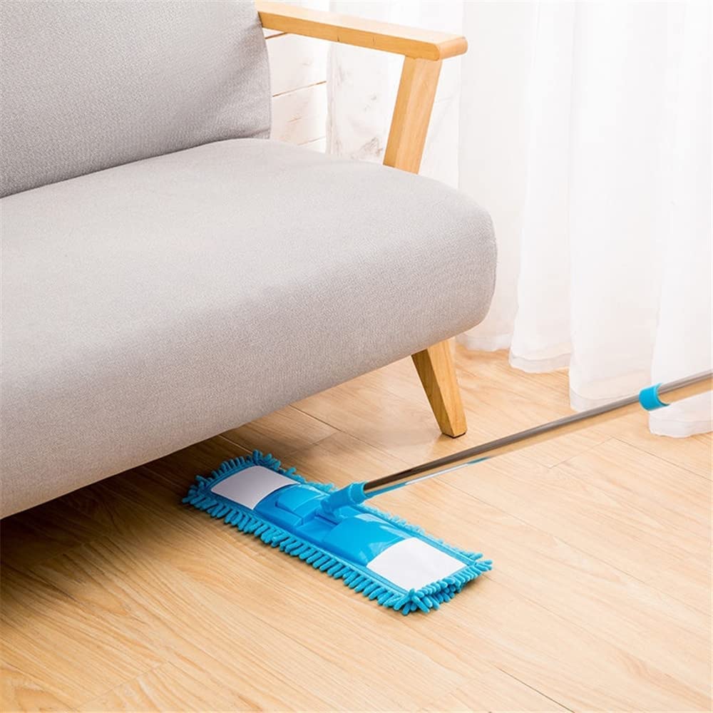 New Flat Microfiber Squeeze Mop With Long Handle Steel Rod