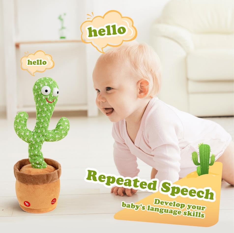 Cute Dancing and Talking Cactus Toy