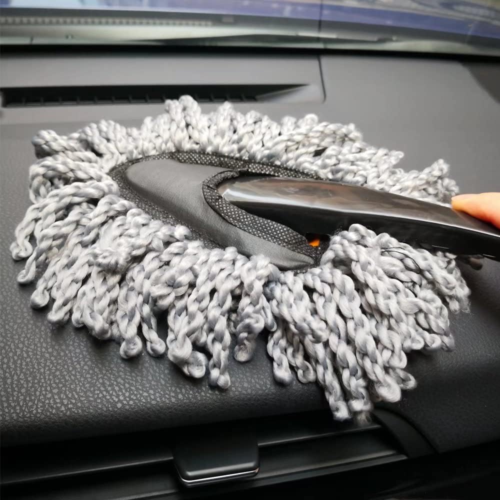 Home-X Car Dashboard Duster, Microfiber Duster Brush, Washable Cleaning Tool