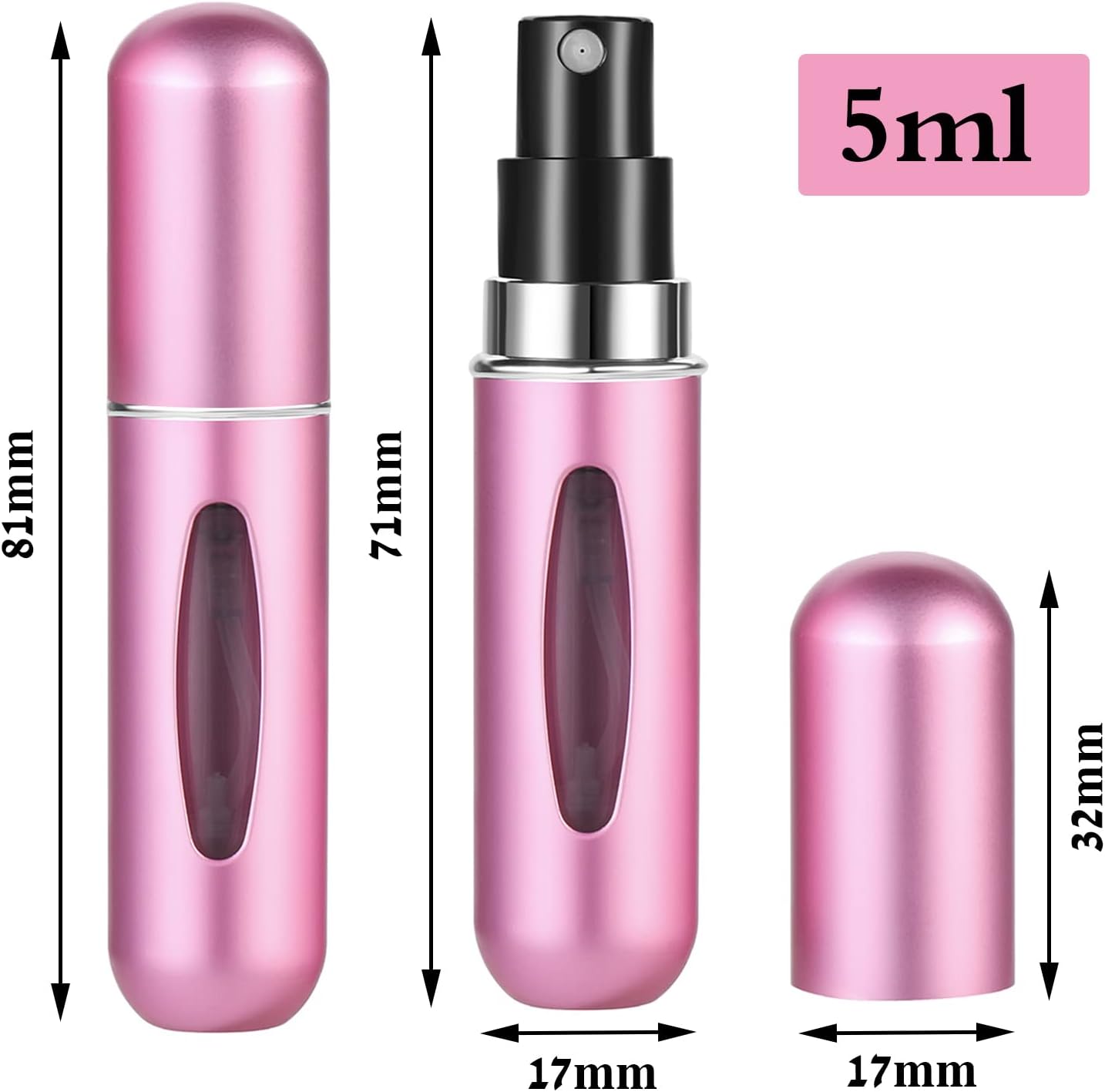 Portable Perfume Travel Refillable Bottle, Pocket Purse Perfume