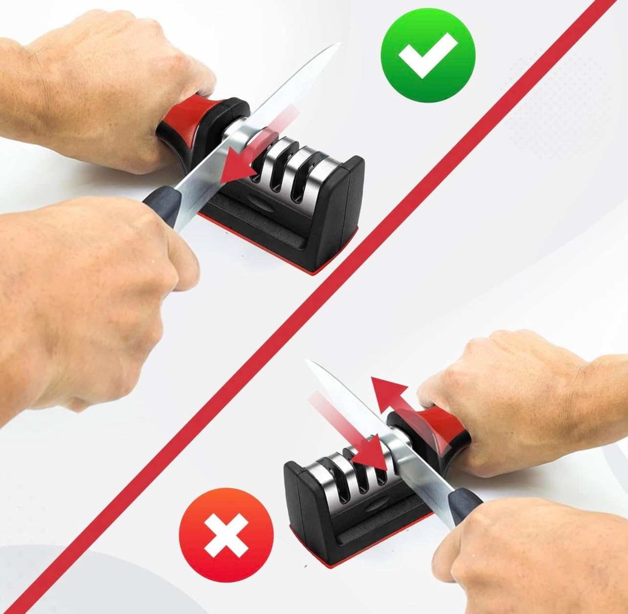 Adjustable 4 in 1 Manual Knives and Scissor Sharpener