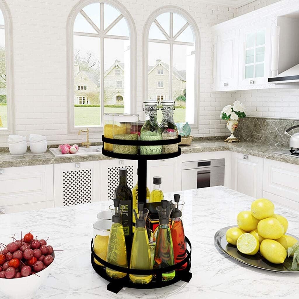 360° Rotatable Metal Storage Organizer