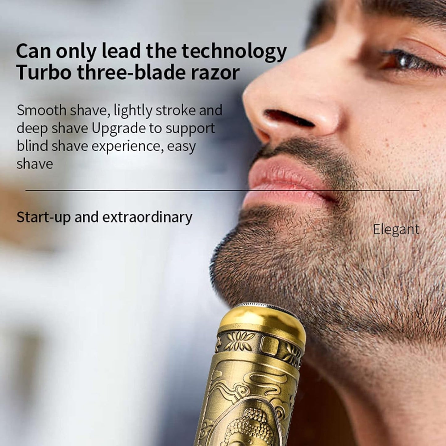 USB Rechargeable Razor HW-T8 Shaver Mini Electric Vintage Shaver Razor Men and Women,