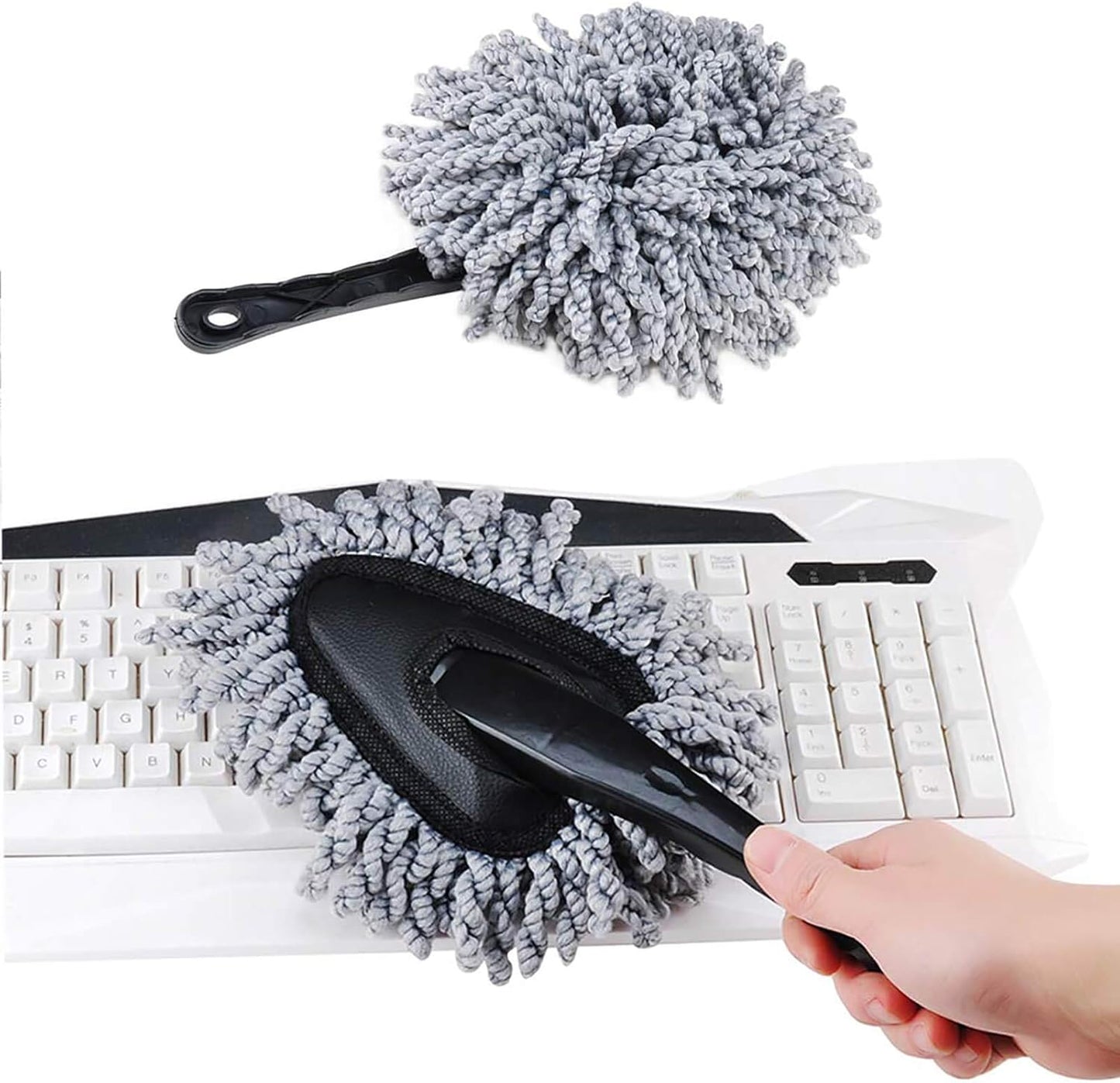 Home-X Car Dashboard Duster, Microfiber Duster Brush, Washable Cleaning Tool