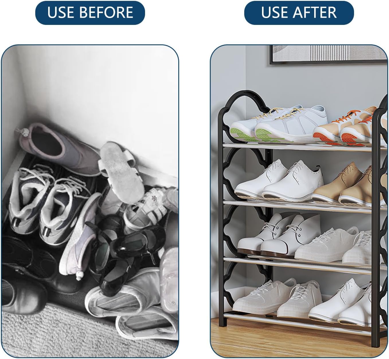 Non-Breakable Floor Standing Shoes Rack