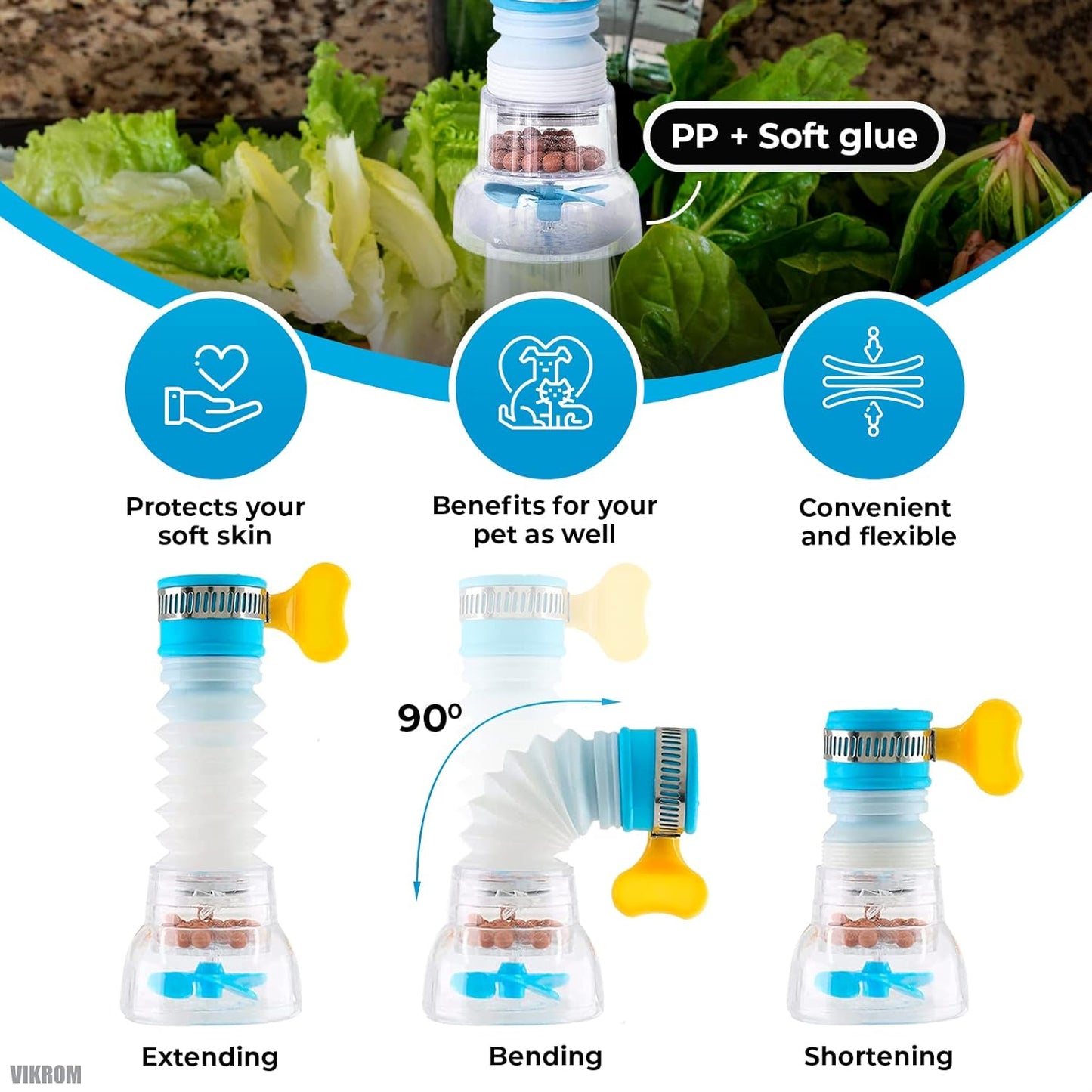 Adjustable Fan Faucet Tap