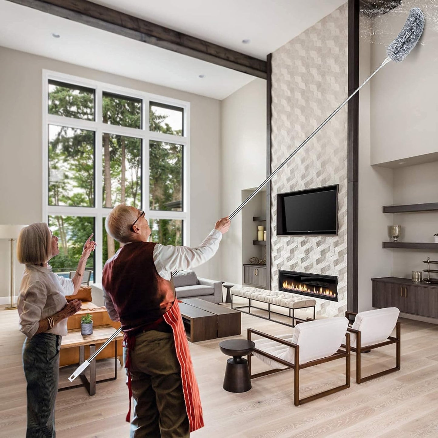 Long Handle Microfiber Feather Ceiling Duster