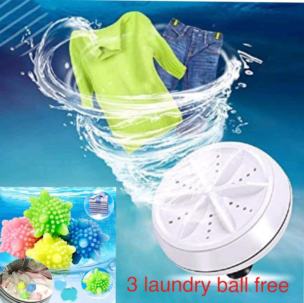 Mini Portable Turbine Washing Machine