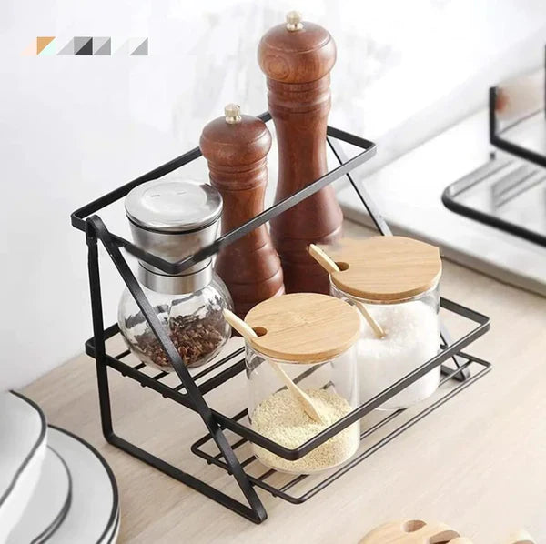 Double Layer Kitchen Storage Shelf