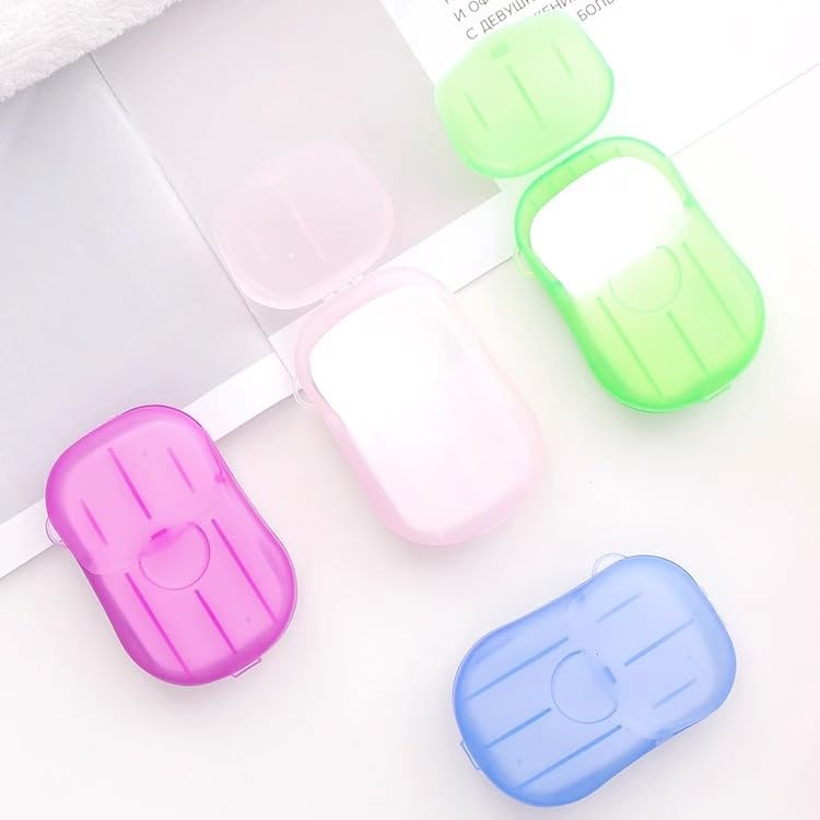 Mini Portable Travel Soap Paper Sheets Disposable Hand Washing Bath Scented Paper Soap