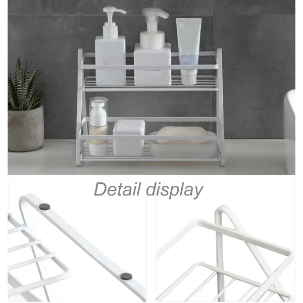 Double Layer Kitchen Storage Shelf
