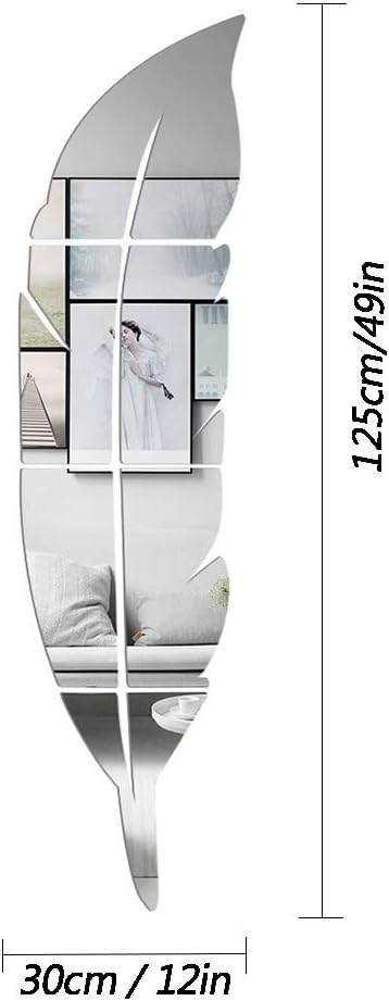 3D Acrylic Decor Mirror Wall Sticker for Dining Room Wall Decor