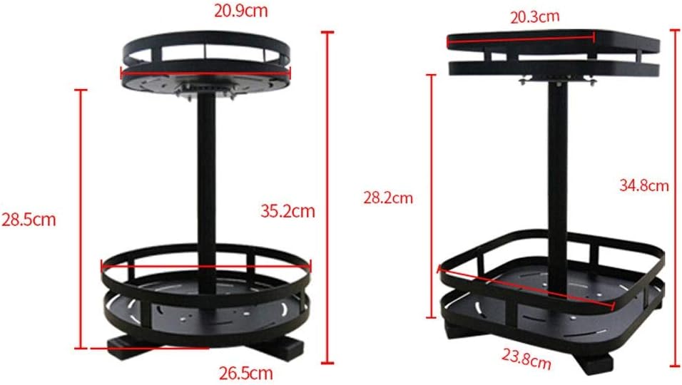 360° Rotatable Metal Storage Organizer