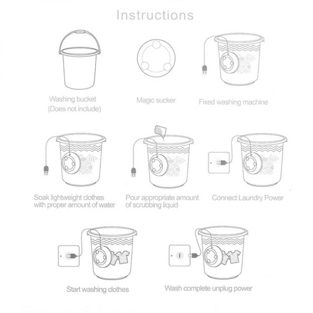 Mini Portable Turbine Washing Machine