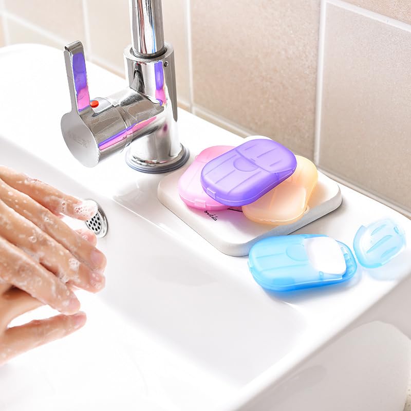 Mini Portable Travel Soap Paper Sheets Disposable Hand Washing Bath Scented Paper Soap