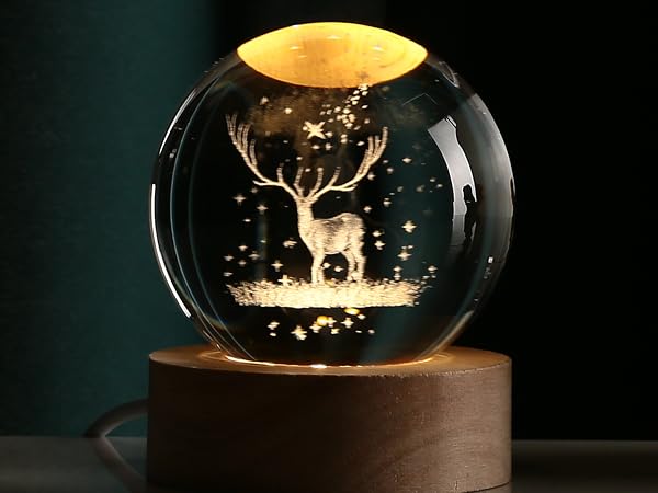 Modern 3D Crystal Galaxy Lamp with USB charging