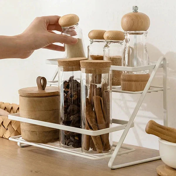 Double Layer Kitchen Storage Shelf