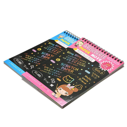 Small Size Kid's Scratch Book 10-Pages Colorful Scratch Paper Note