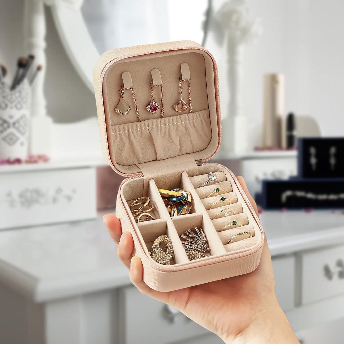 Mini Jewelry Leather Organizer