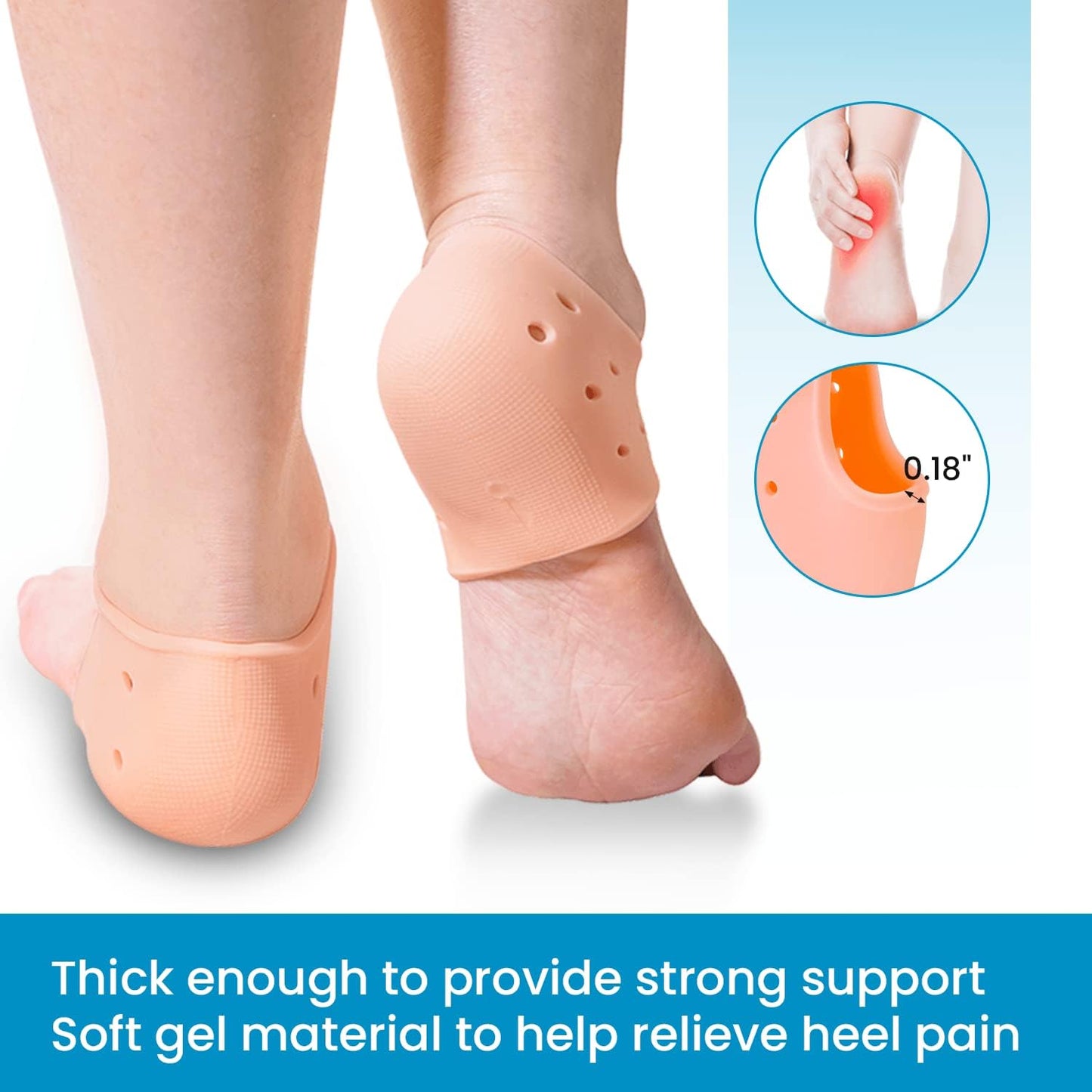 Silicon half heel protector for Men & Women (Half heel)