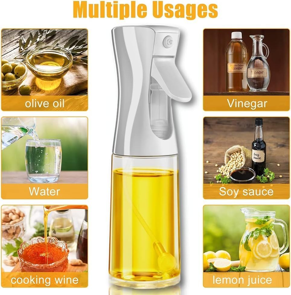 Oil Spray Bottle Continuous Spray with Portion Control, Suitable for Multiple Scenarios. Highly Trusted by Chefs