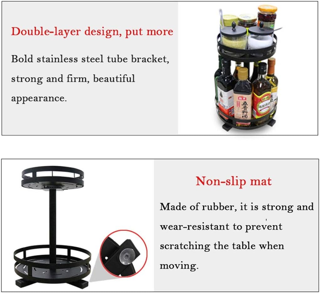 360° Rotatable Metal Storage Organizer