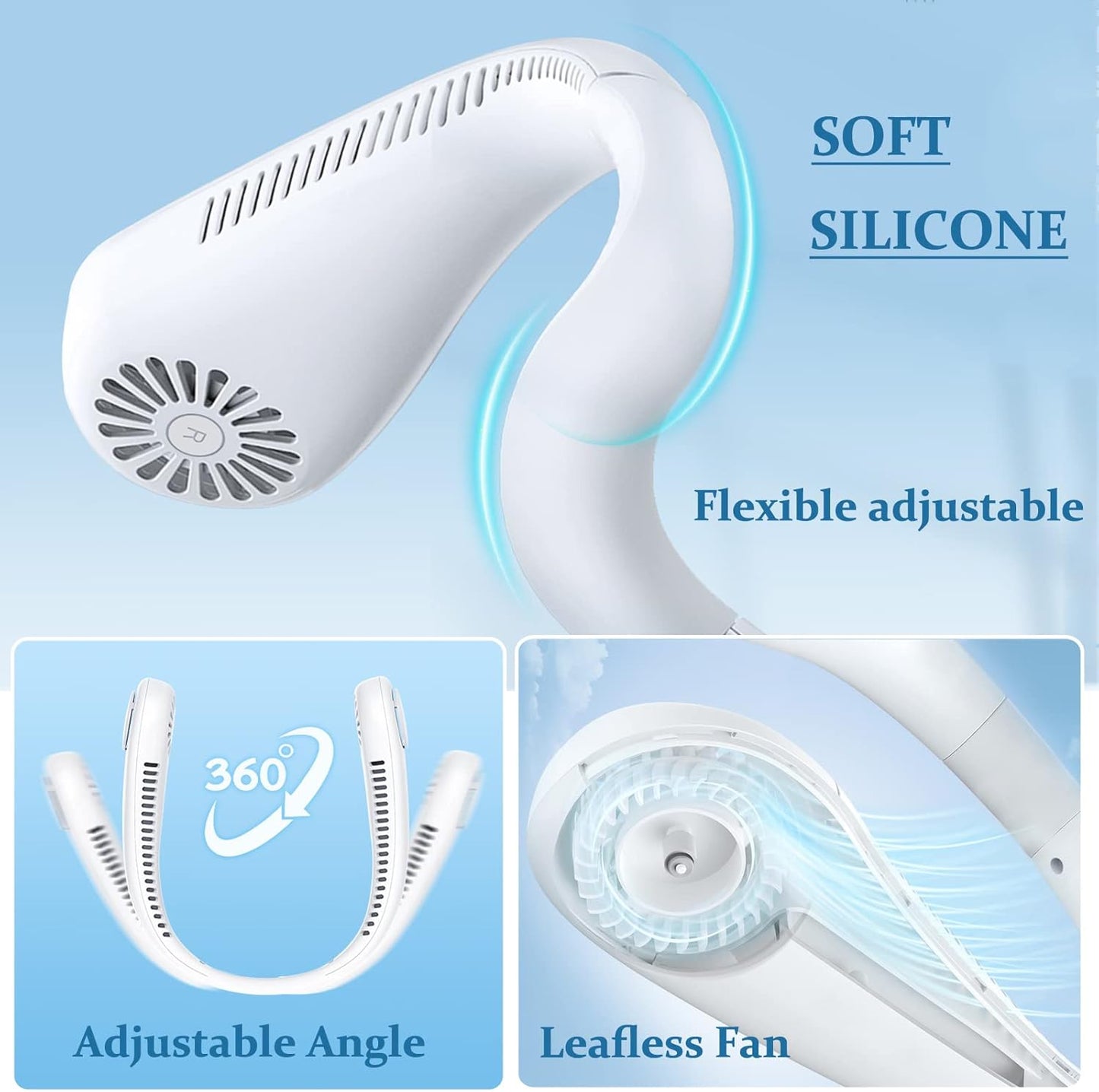 PORTABLE HANGING NECK FAN | USB RECHARGEABLE