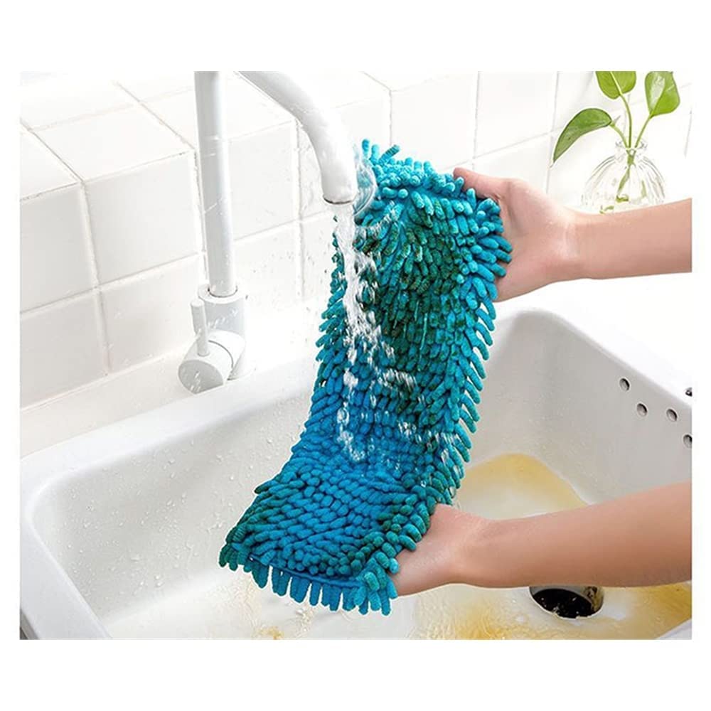 New Flat Microfiber Squeeze Mop With Long Handle Steel Rod