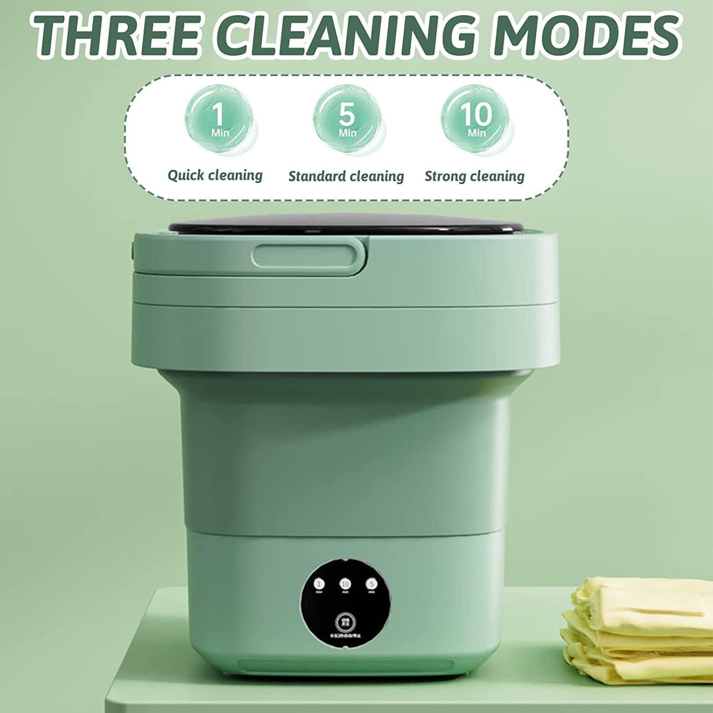 Foldable Electric Mini Washing Machine With Dryer Option