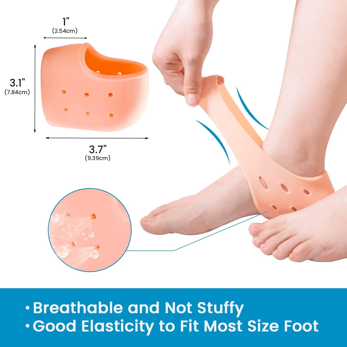 Silicon half heel protector for Men & Women (Half heel)