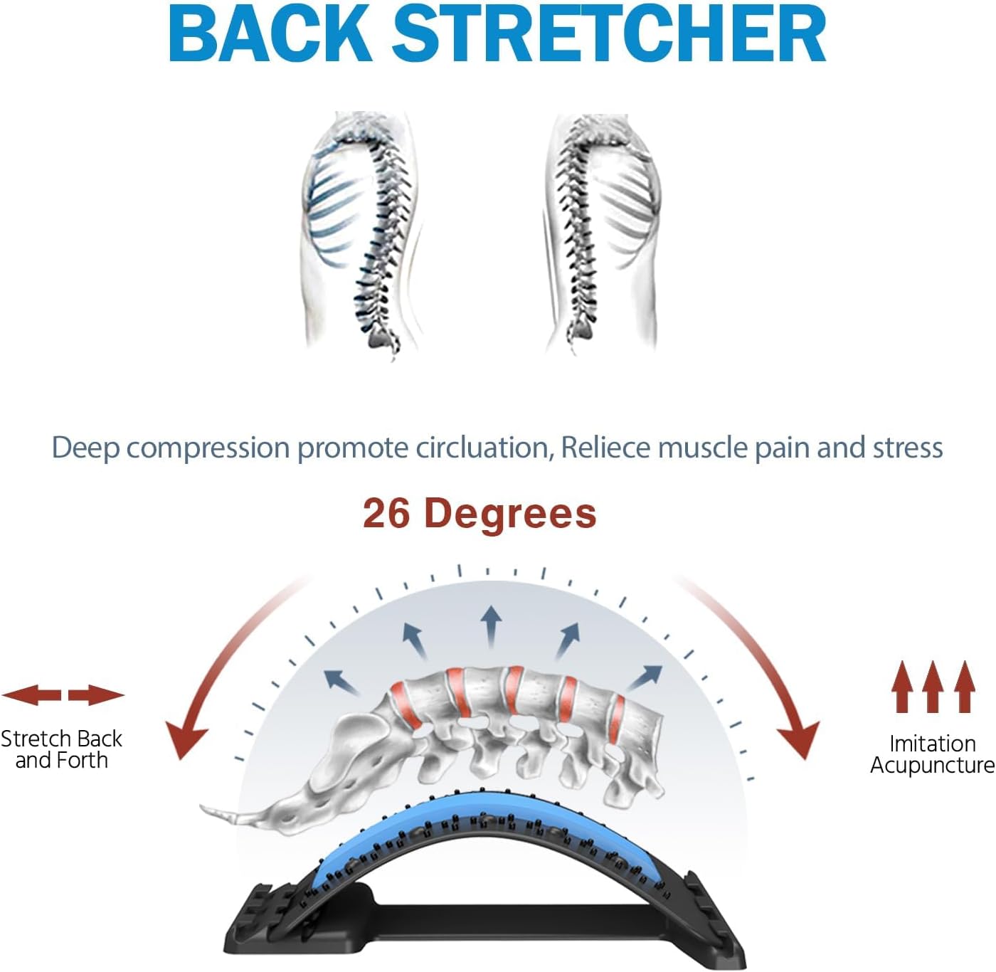 AdjustableMagnetotherapy Multi-level  Back Massager