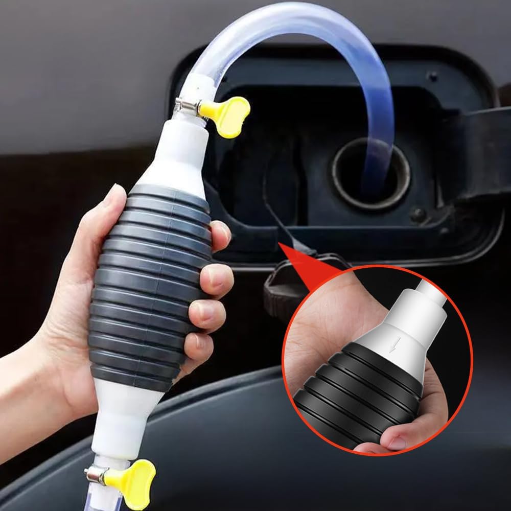 Multifunction Liquid Sucker, Portable Siphon Pump for Gasoline Manual Fuel Transfer Pump