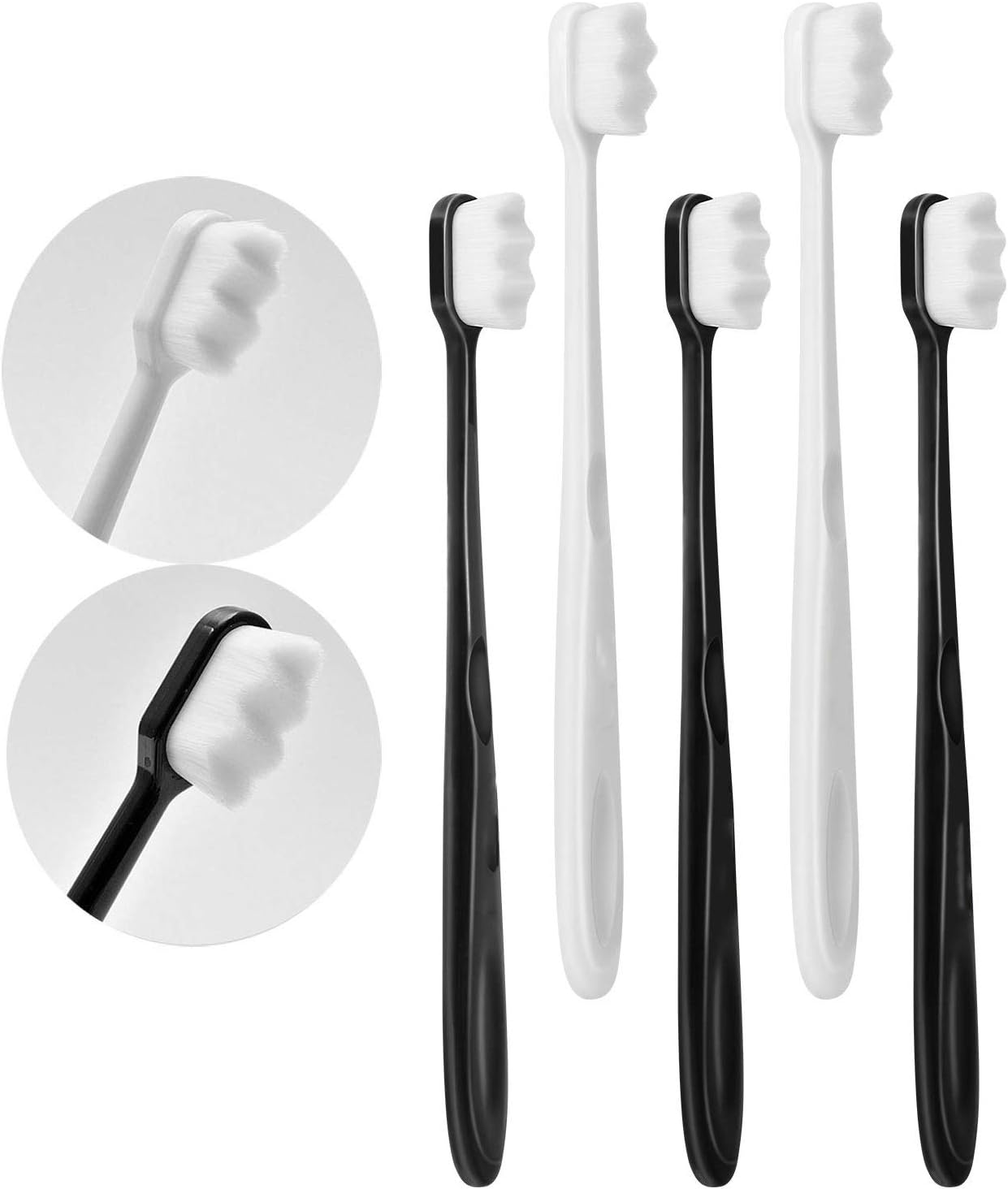 Extra Soft Toothbrush , Ultra Soft-bristled Adult Toothbrush Micro-Nano 20000 Floss Bristle