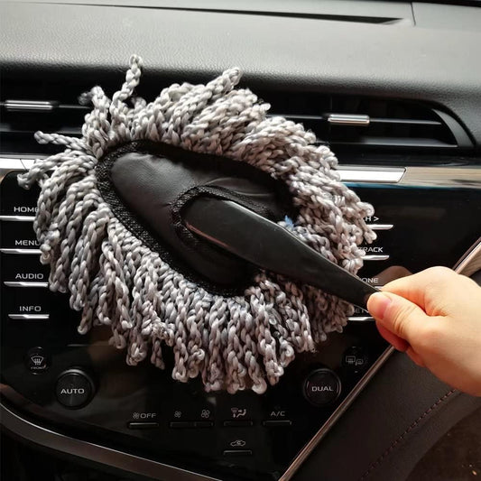 Home-X Car Dashboard Duster, Microfiber Duster Brush, Washable Cleaning Tool