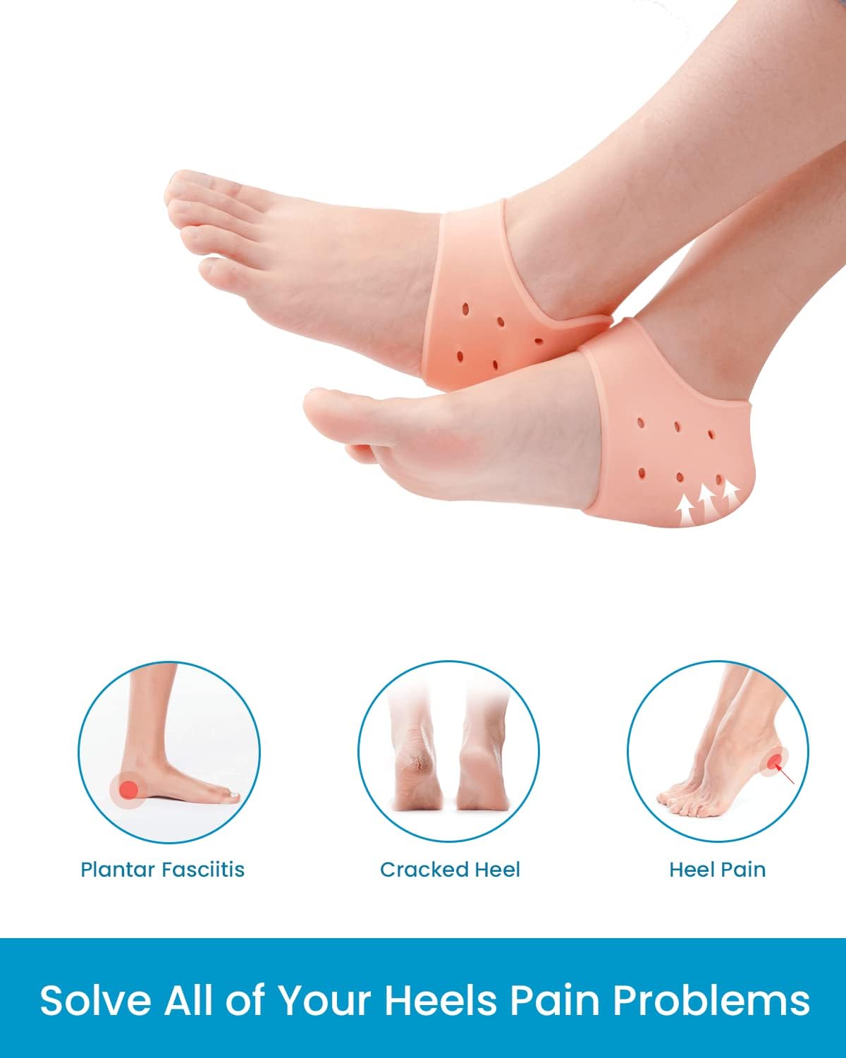 Silicon half heel protector for Men & Women (Half heel)