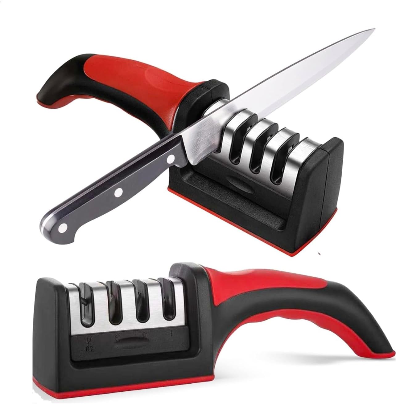 Adjustable 4 in 1 Manual Knives and Scissor Sharpener