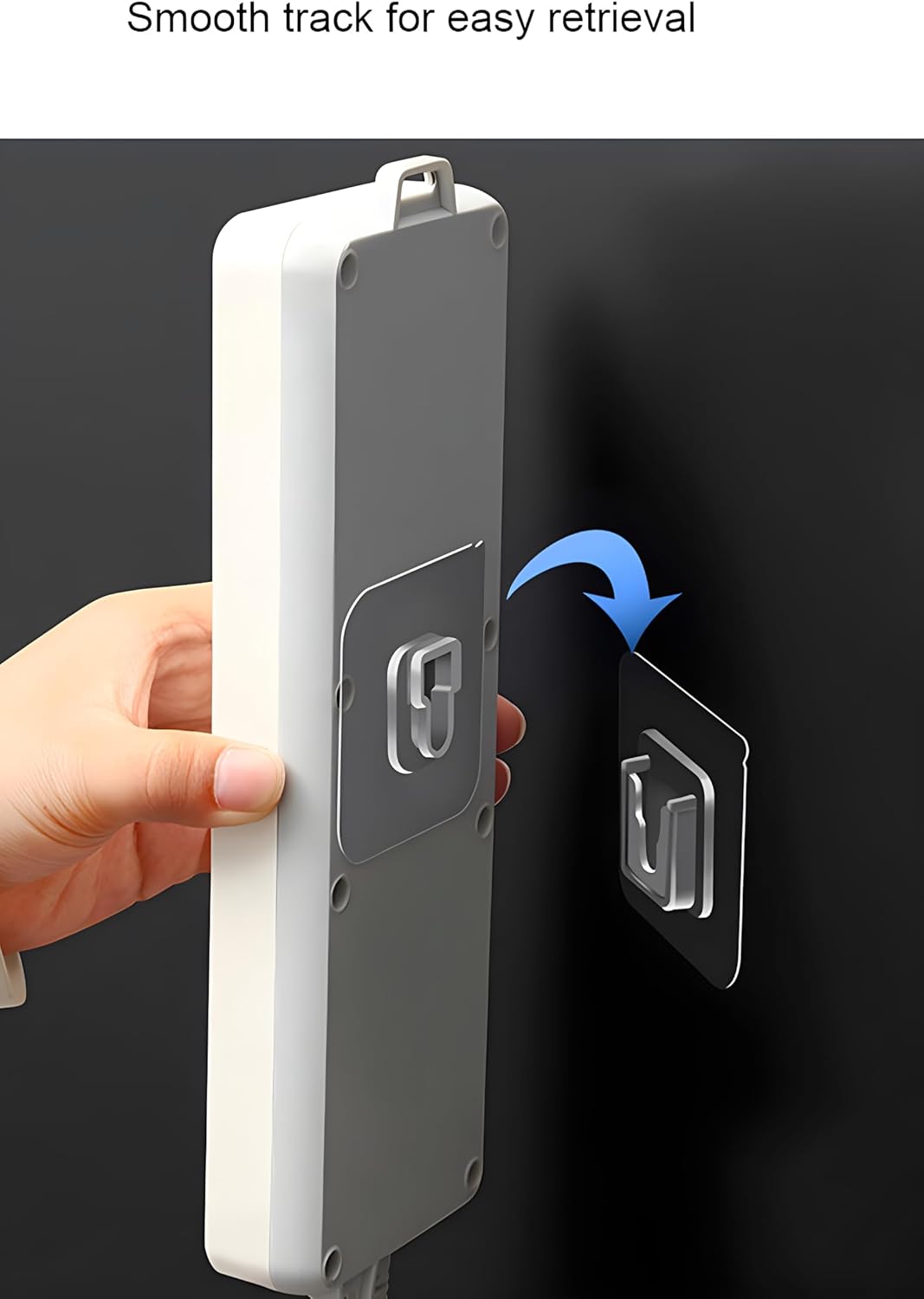 Set of 10 double-sided adhesive wall hooks