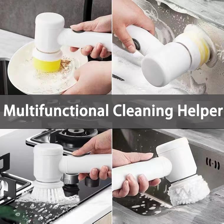 Magic Brush Wireless Battery Cleaning Brush Bathtub Tile Professional Cleaning Brush Housework Kitchen Dishwashing Brush Rechargeable