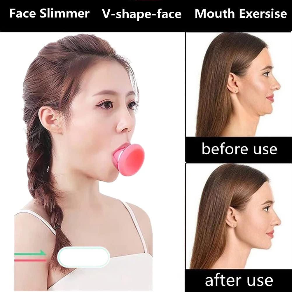 Facial Yoga for Skin Tighten Firm, Jaw Exerciser, Double Chin Breathing Exercise Device Jaw Face Slimmer