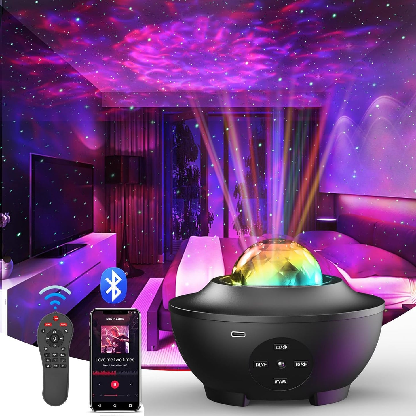 Galaxy Projector With Remote
