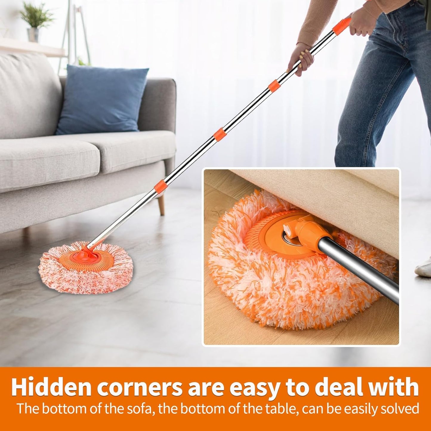 360° Rotatable Sunflower Dust Mop