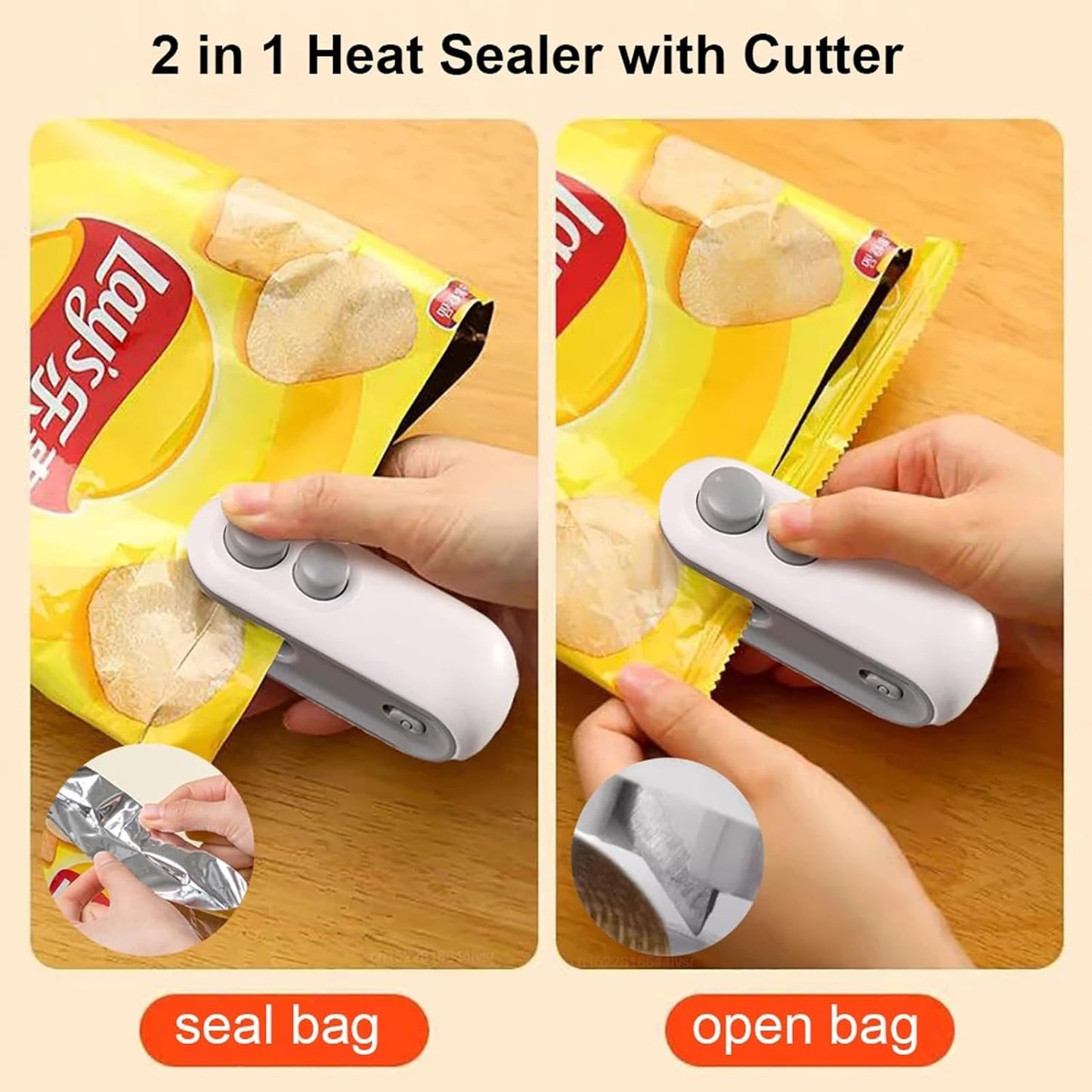 Portable Mini Sealer For Plastic Bags Package Food Saver Gadgets