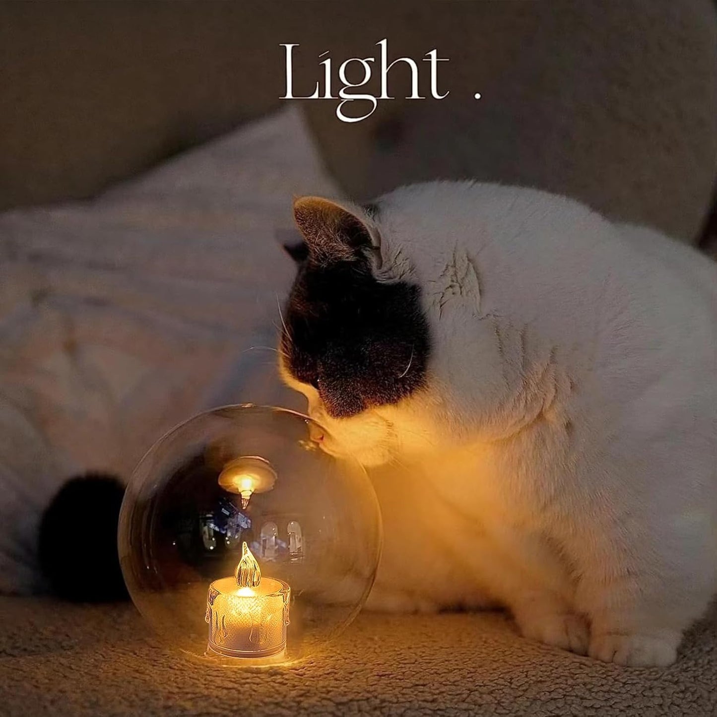 Crystal Candles LED Light Transparent Flameless
