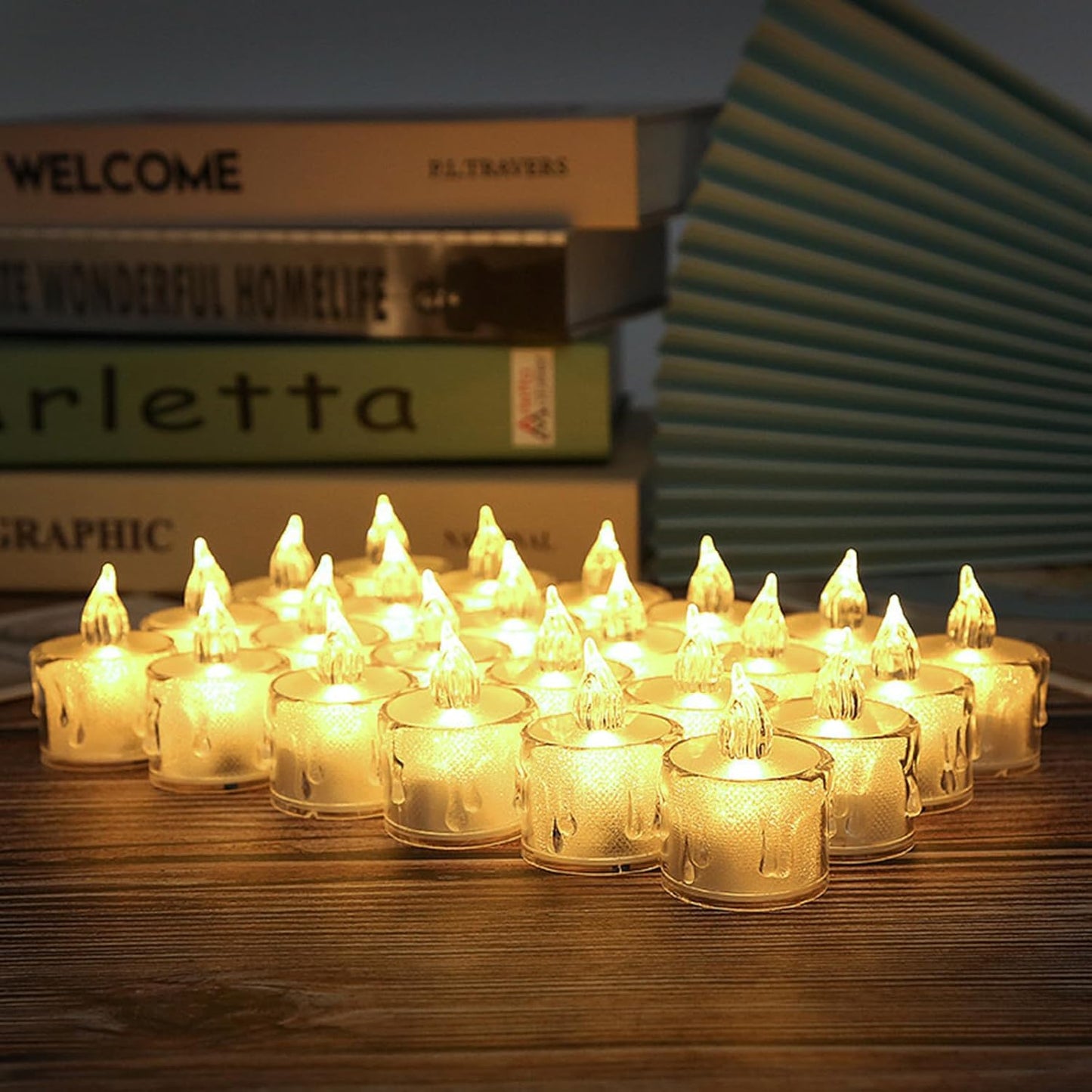 Crystal Candles LED Light Transparent Flameless