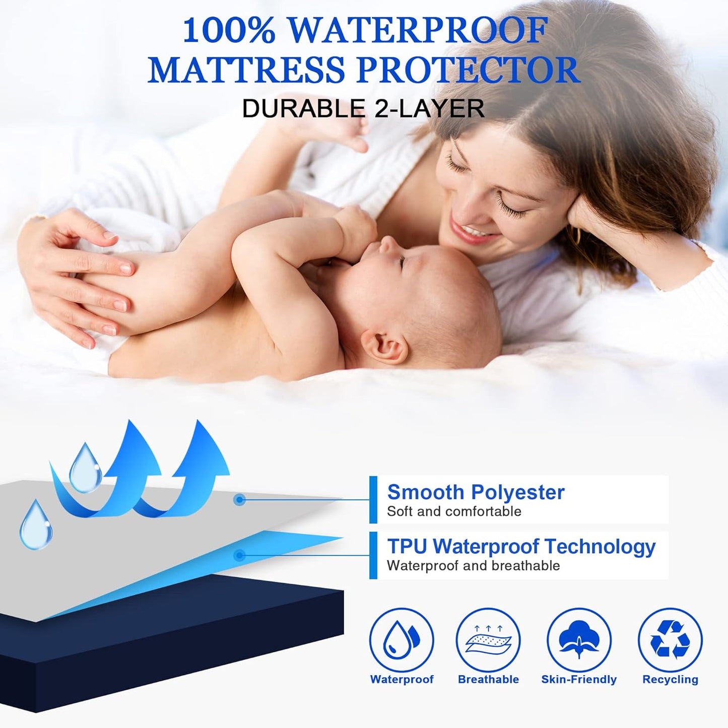 Water Proof Matress Cover (King Size)